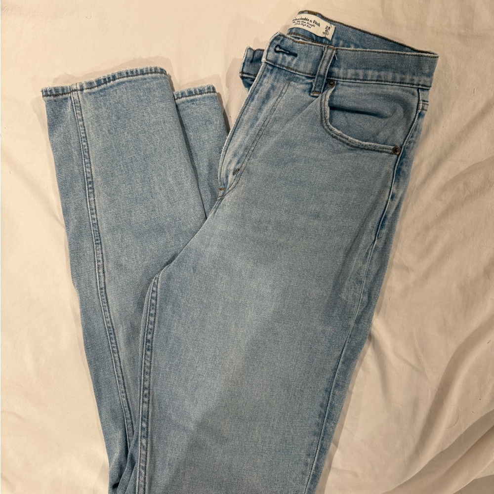 Abercrombie & Fitch Light Blue Straight Leg Jeans